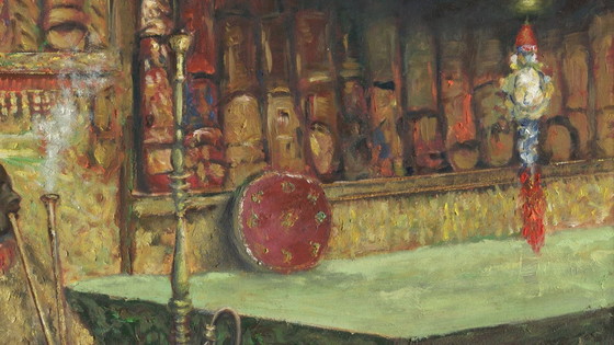 Image 1 of Beautiful Painting – Á Simarro – "The Slipper Seller"