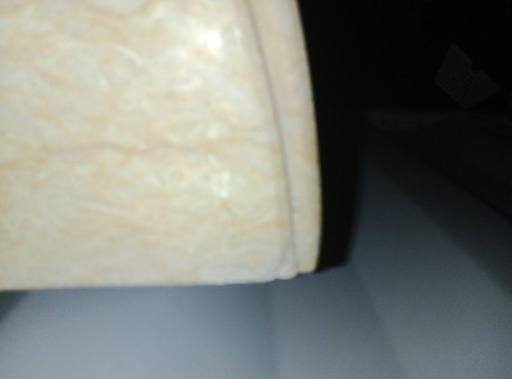 Image 1 of Louis XV marquetry commode with gilt bronze mounts and marble – late 19th century