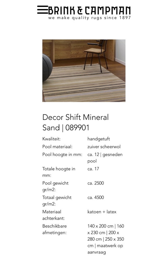 Alfombra Brink en Campman Decor Mineral Shift