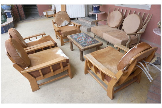 Image 1 of Grand Repos" sofa Robert GUILLERME and Jacques CHAMBRON