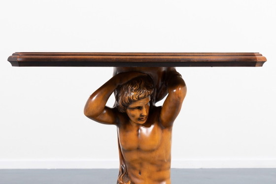 Image 1 of Table d'appoint sculpturale de design italien des années 1970