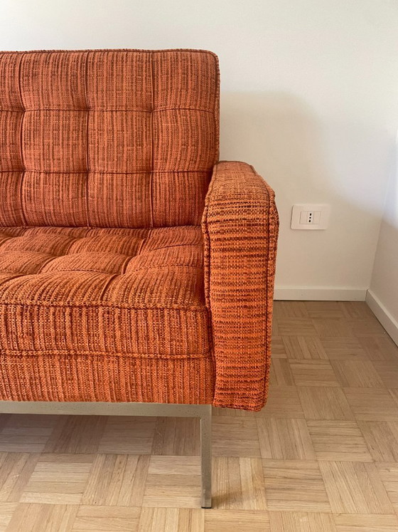 Florence Knoll Bank Couch 65a – 3-5 zitsbanken, Textiel, Chroom (photo 4 of 5)