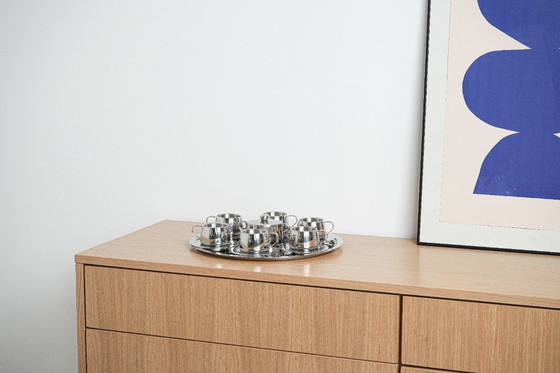 Image 1 of Servizio da caffè, design italiano, anni '80, prodotto in Italia
