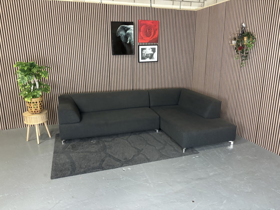 Image 1 of KOSTENLOSE LIEFERUNG Leolux Faya Lobi Ecksofa Wolle Anthrazit 295x190 AUFBEREITET