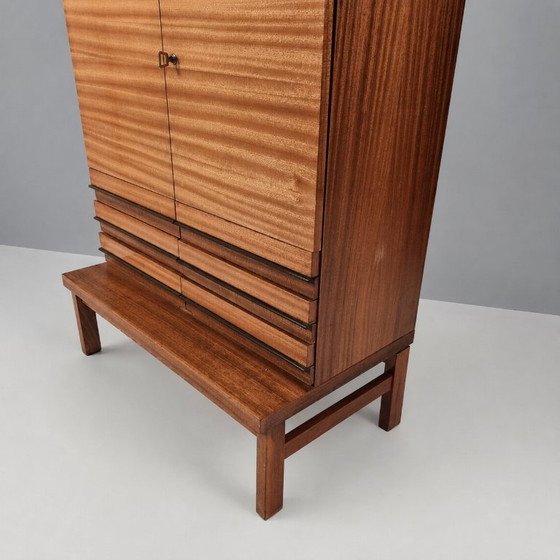 Vintage Bookcase in Beech, 1970s – High Boards, Wood (photo 3 of 9)