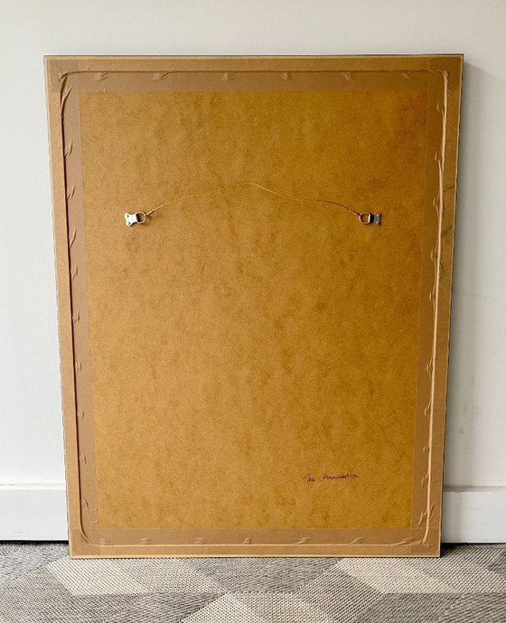 Image 1 of Stampa vintage incorniciata dell'Annunciazione, anni '30