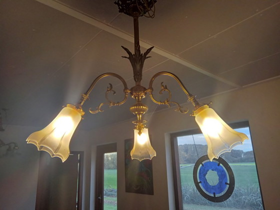 Lampade a sospensione in ottone – Lampadari, Vetro (photo 4 of 6)