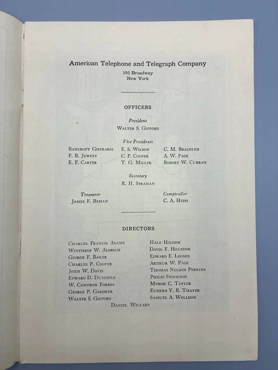 Relazione annuale AT&T 1933, American Telephone and Telegraph Company – Stampe artistiche, Paper (photo 3 of 5)