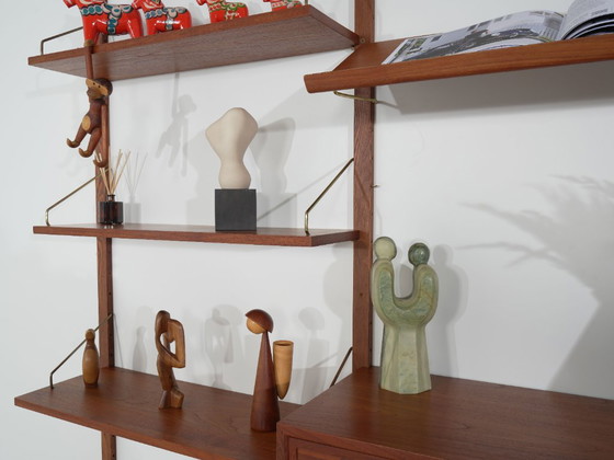 Scaffali a muro modulari Cado, Poul Cadovius, Impiallacciatura in teak, Danese, Anni '70 – Legno (photo 12 of 21)