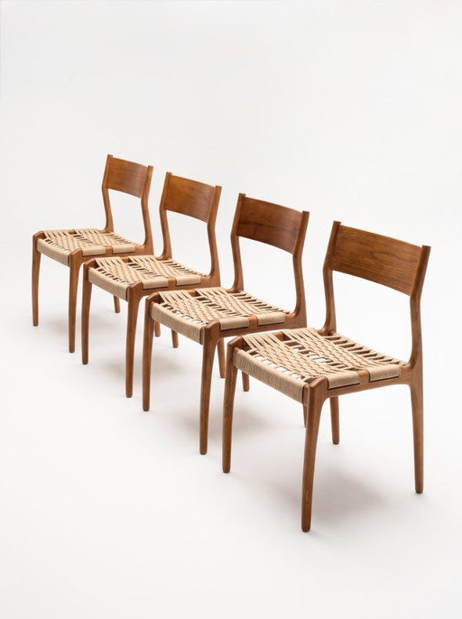 Lot de 4 chaises scandinaves vintage Havana par Gessef - 1960