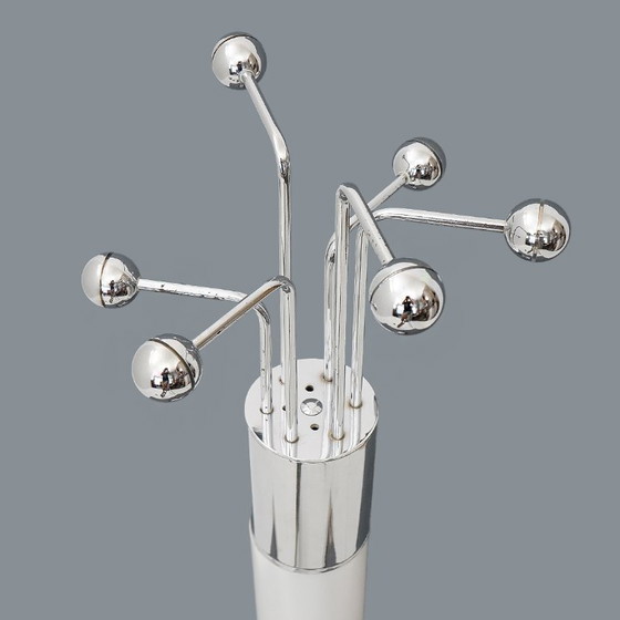 Image 1 of Lámpara perchero en metal cromado, años 70