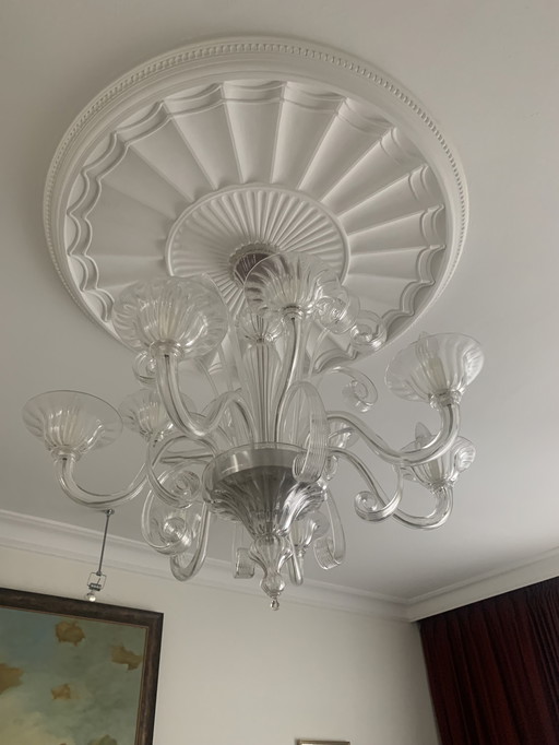Large chandelier made of Murano glass