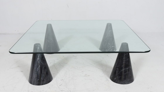 Image 1 of  Coffee Table/Table basse, marbre dans le style de Massimo Vignelli, Italie, années 1980