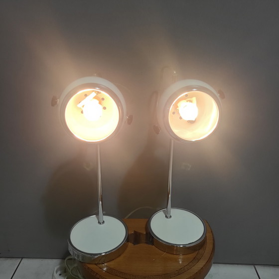 Image 1 of 2x Eye Ball Lamps