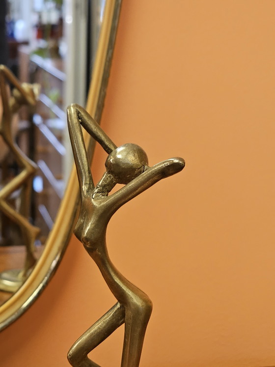 Vintage Brass Figurine Dancing Woman Ballerina – Decorative Objects (photo 7 of 8)