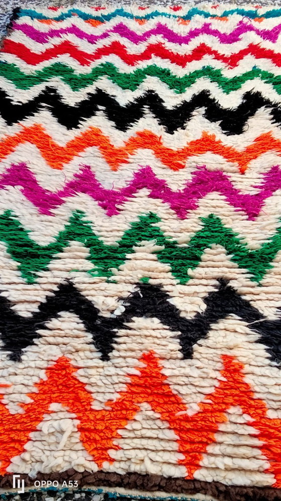 Image 1 of Handgeknoopt Berber kleed wol 214x91cm