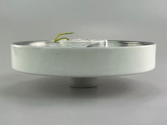 Image 1 of 60s 70s Discus Wall Lamp Wall Sconce Space Age Design Aluminum Metal