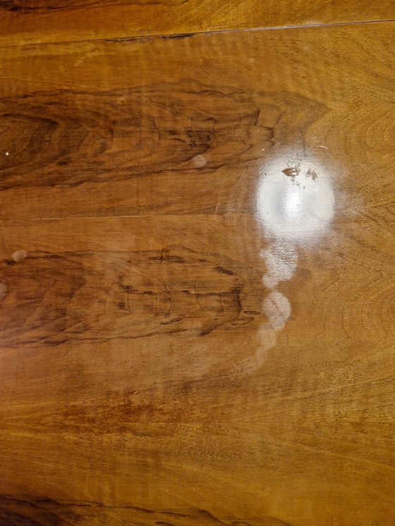 Image 1 of Wood veneer bridge table