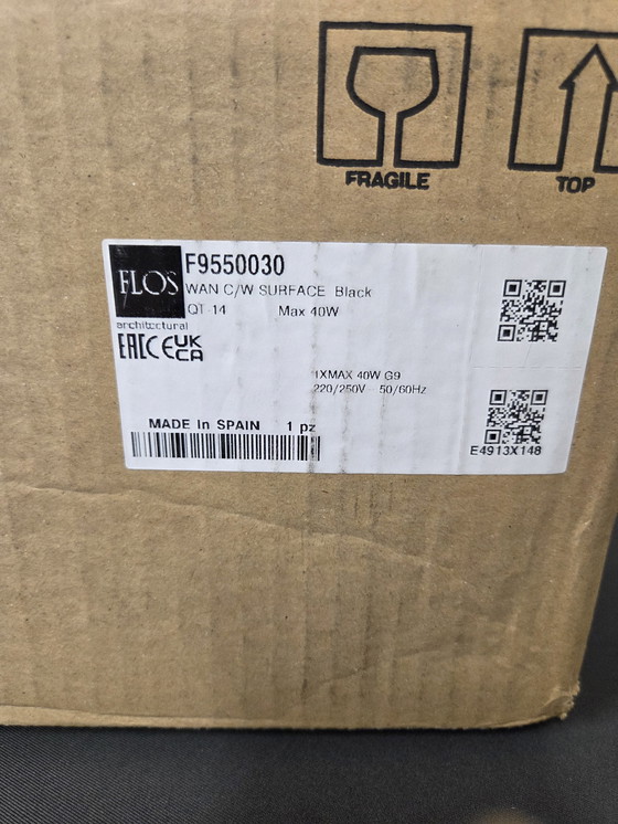 Image 1 of 2x FLOS wall/ceiling lamp black - new