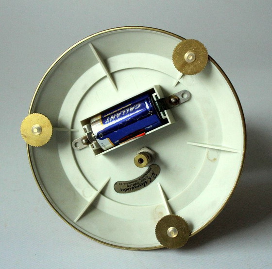 Image 1 of Elegant Hermle brass torsion pendulum clock with glass dome - Vintage