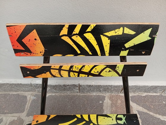 Three Unique Chairs - Skateboard & Recycled Design - Limited Edition Three Unique Pieces – Side chairs, Iron (photo 13 of 15)