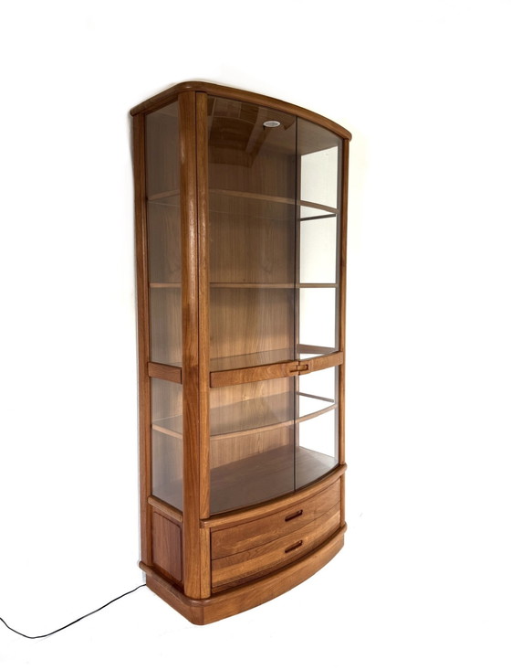 Image 1 of Vetrina danese vintage in teak e vetro anni '80