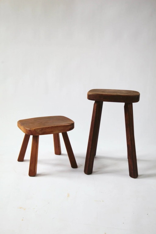 Set von antiken, handgefertigten Hockern, Belgien, 20. Jahrhundert – krukjes, Wood (photo 2 of 9)