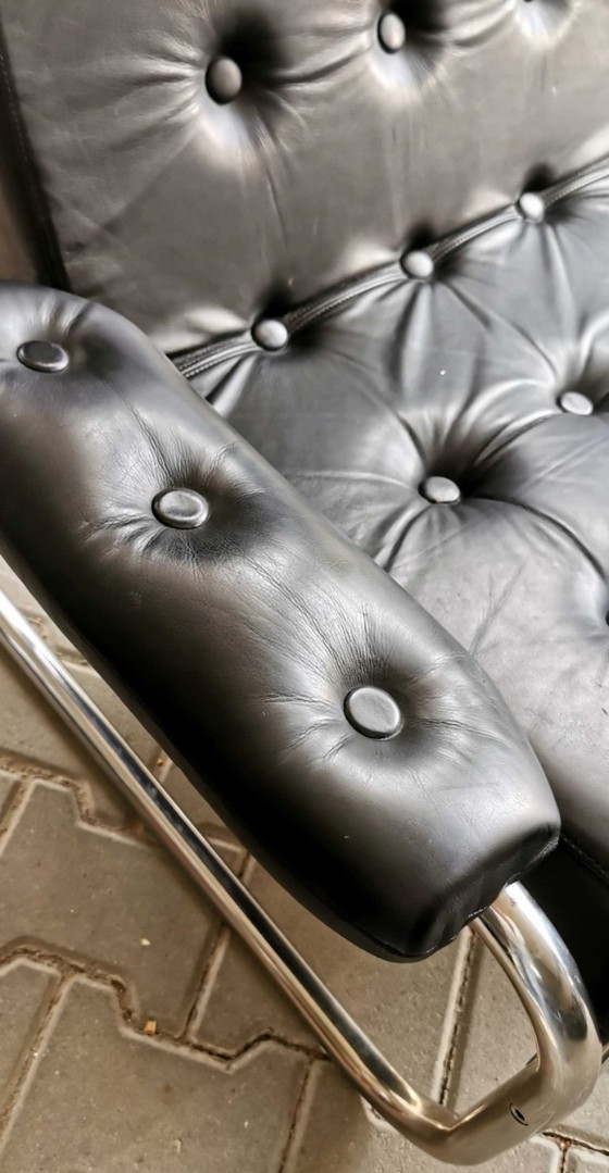 Image 1 of Divano in pelle Borkum Ikea Svezia anni '70 Bauhaus