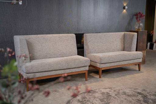BW - Restaurante de polo de Eetbank – bankjes, Textile, Wood