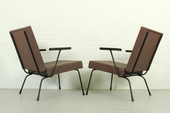 Image 1 of Juego de 2 sillones 1407 de Wim Rietveld para Gispen