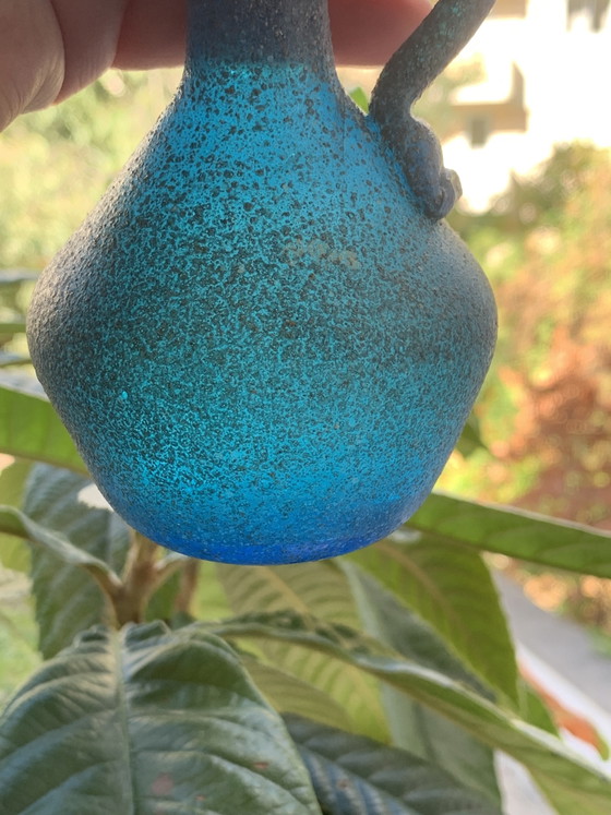 Petite aiguière Scavo Murano — col trilobé signature Seguso — vintage 13cm – Vases, Murano Glass (photo 15 of 15)