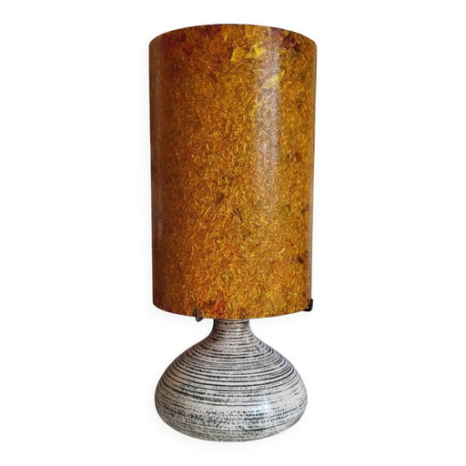 Keramiklampe Accolay, Frankreich, 1970er Jahre