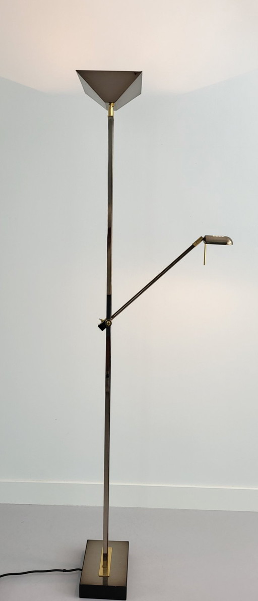 Deknudt vloerlamp, design Willy Rizzo, België jaren '70