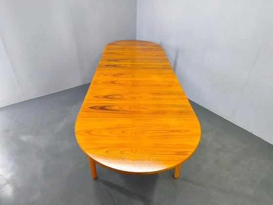 Image 1 of Danish Mid Century Teak Extendable Dining Table, 1960s