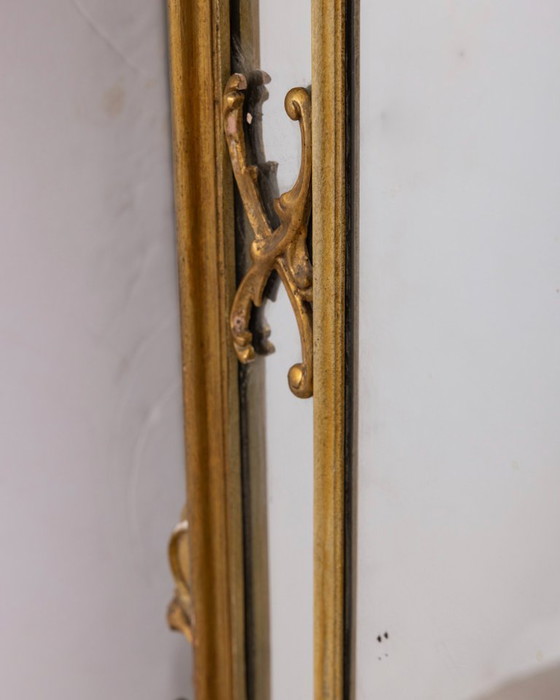 Image 1 of BAROKKE STIJL VERGULDE HOUTEN WANDSPIEGEL UIT HET BEGIN VAN DE 20E EEUW