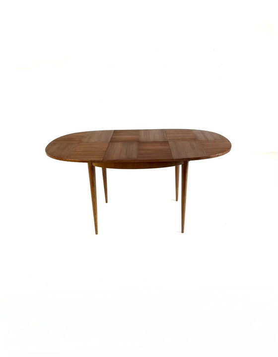 Image 1 of Vintage extendable teak dining table '60