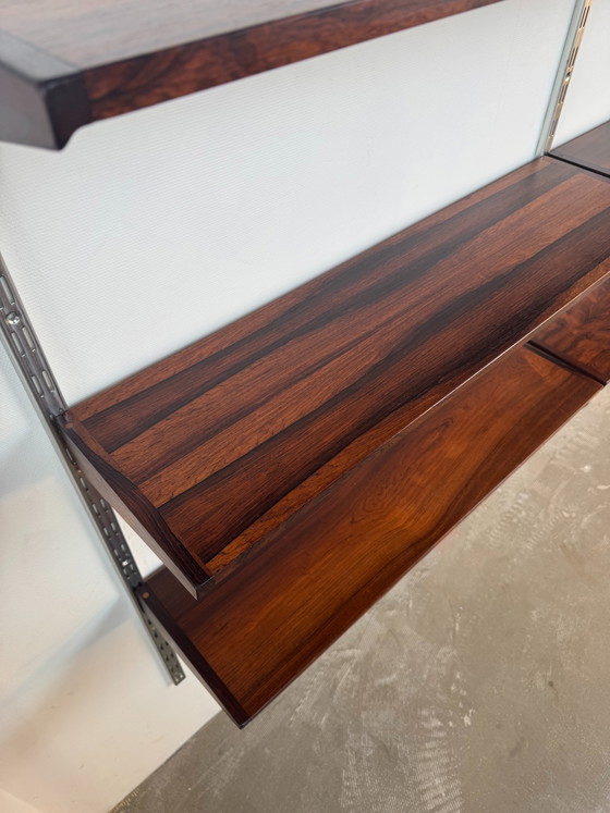 Image 1 of Kai Kristiansen palissander wandsysteem van Feldballes Møbelfabrik – Deense modulaire elegantie