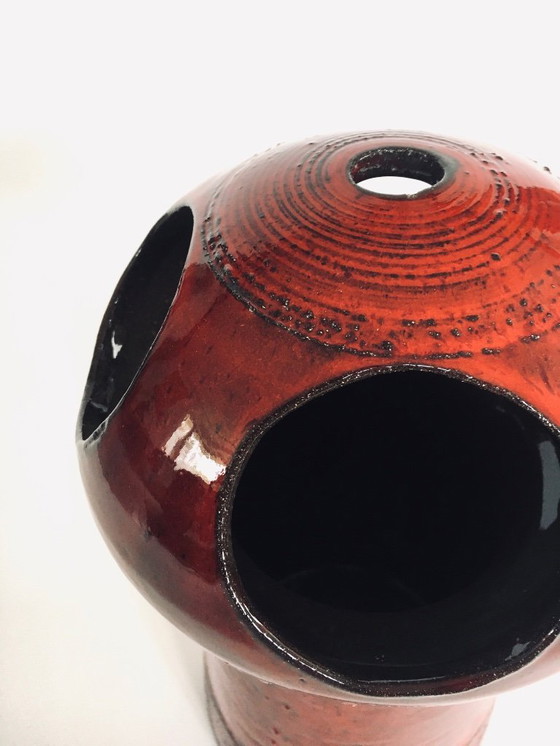 Image 1 of Jarrón de torre de Art Pottery Studio, diseñado por Emiel Laskaris para Perignem Studios, Bélgica, década de 1960.