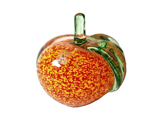 Image 1 of Johansfors Sweden - Solid "Astrakan" apple by Luigi Barbaro - Signed