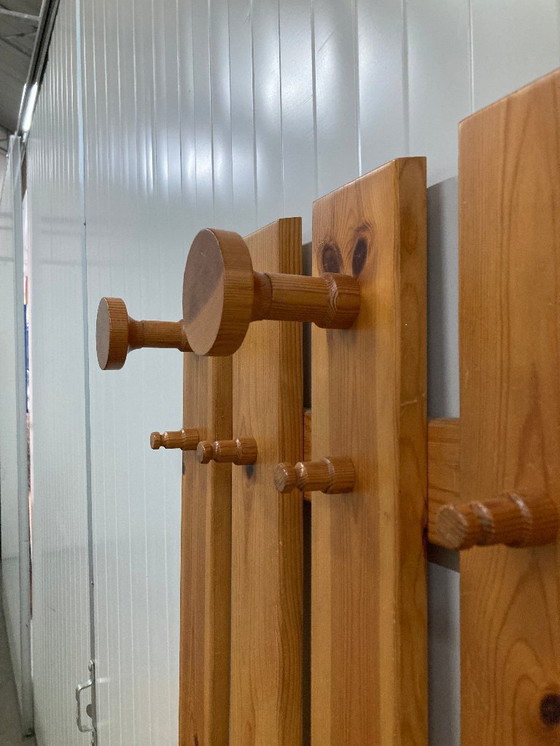 Image 1 of Large, solid pine coat rack 