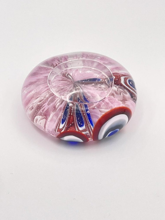 Image 1 of Livio Campanella 7 Briefbeschwerer aus Muranoglas in Millefiori mit Murrine