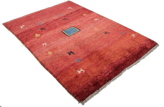 Image 1 of Origineel Perzisch tapijt Gabbeh Ghashghai Oosters tapijt 198 cm x 140 cm Oud Natuurlijk