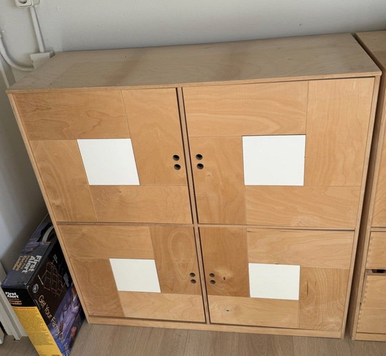 Vintage IKEA KUSK Storage Cabinet Set – Birch Plywood – 90s (photo 7 of 10)