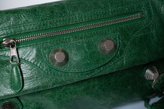 Balenciaga, groene leren city clutch – Clutches, Calfskin (photo 8 of 13)