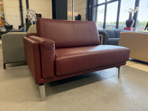 Leolux Bellice Sofa End Part 110 Senso Granata Leather