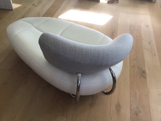 Image 1 of Leolux Kikko chaise longue, leather/fabric