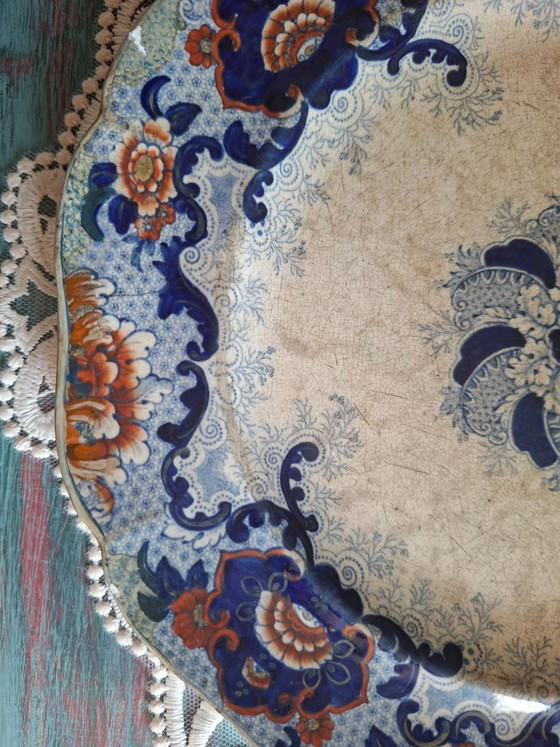 Image 1 of John Ridgway (J-R) – Plato de loza fina inglesa – Staffordshire, ca. 1830-1840 – Marca "Cosmopolite - Plato - Fine earthenware