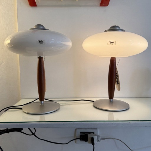 Pair of Iole VeArt Table Lamps by Gismondi Fassina, 1990s – tafellampen, Murano Glass (photo 2 of 9)