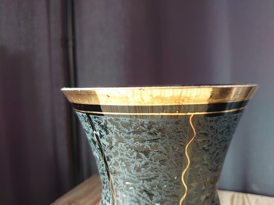 Image 1 of Art Deco hyalite vase De Rupel Boom glass factory