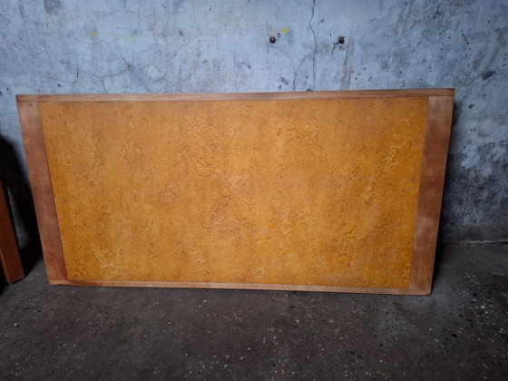 Image 1 of Beech dining table with inlaid sunny marmoleum: Richard Hutten